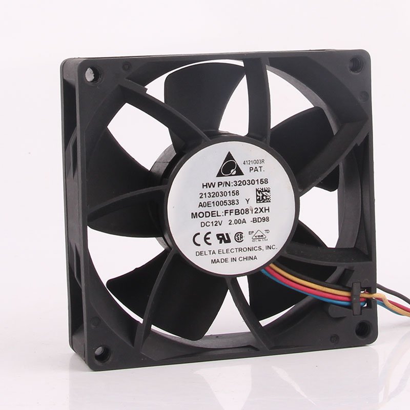 Delta 24V 48V DC12V 2A EC AC 80x80x25mm 8025 8CM High air Volume Violent Double Ball Bearing Centrifugal FFB0812XH Cooling Fan